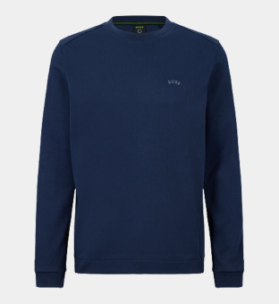 Hugo Boss Salbo Curved Tröja Herr Marin