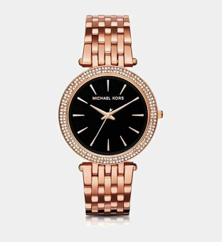 Michael Kors Klocka Damer Svart Rose Gold
