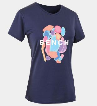 Bench T-shirt Damer Marin