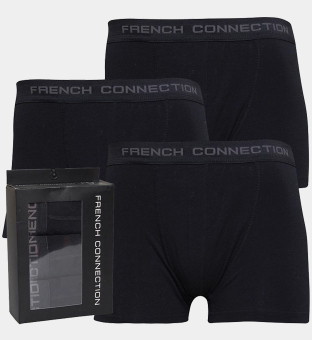 French Connection 3 Packa Boxare Herr Svart Svart Svart