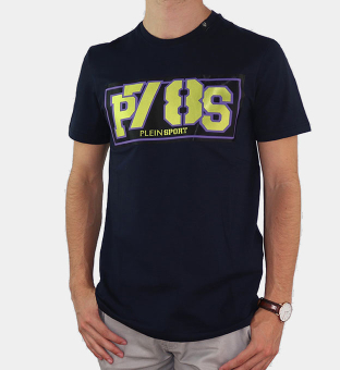 Plein Sport T-shirt Herr Blå