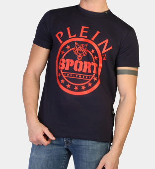 Plein Sport T-shirt Herr Blå