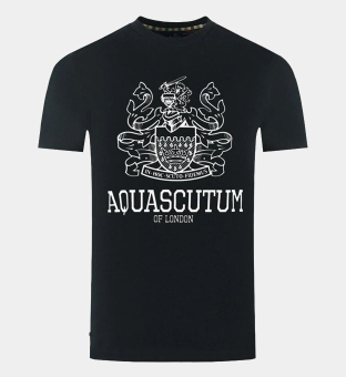 Aquascutum T-shirt Herr Svart